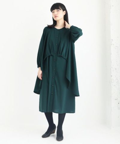 JUN OKAMOTO ジュンオカモト .深い森の奥に住む魔女みたいなワンピース[RO-33222・GREEN]