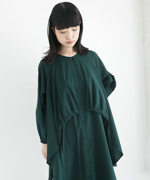 JUN OKAMOTO ジュンオカモト .深い森の奥に住む魔女みたいなワンピース[RO-33222・GREEN]