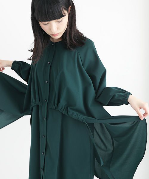 JUN OKAMOTO ジュンオカモト .深い森の奥に住む魔女みたいなワンピース[RO-33222・GREEN]