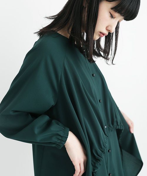 JUN OKAMOTO ジュンオカモト .深い森の奥に住む魔女みたいなワンピース[RO-33222・GREEN]