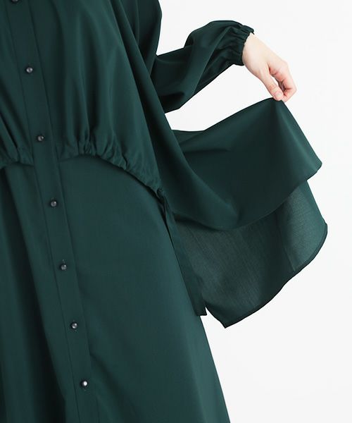 JUN OKAMOTO ジュンオカモト .深い森の奥に住む魔女みたいなワンピース[RO-33222・GREEN]