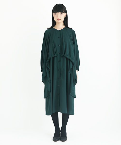 JUN OKAMOTO ジュンオカモト .深い森の奥に住む魔女みたいなワンピース[RO-33222・GREEN]