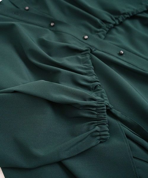 JUN OKAMOTO ジュンオカモト .深い森の奥に住む魔女みたいなワンピース[RO-33222・GREEN]