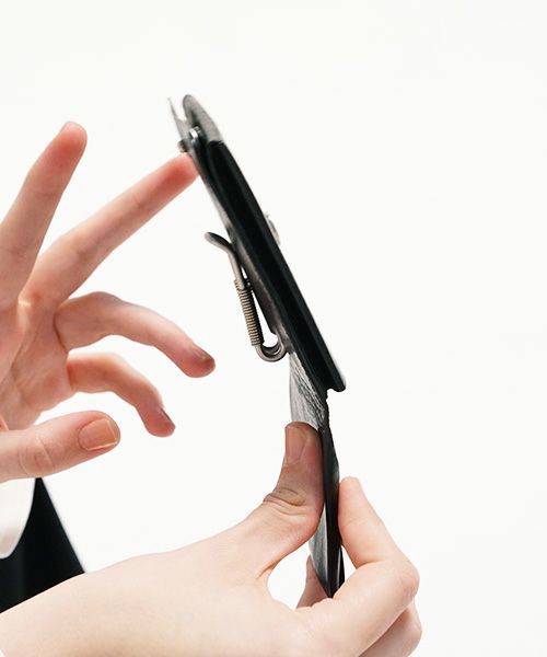 EDROBERTJUDSON.エドロバートジャドソン.coil spring money clip & coin case[B01X CO-08 / 05.BLACK]