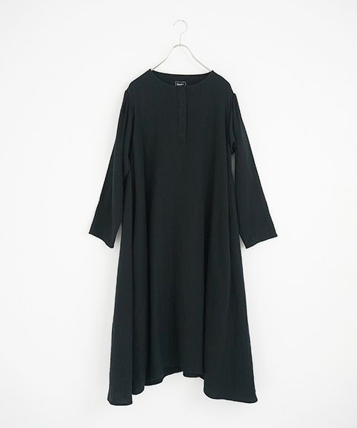 Mochi / home&miles.モチ / ホーム＆マイルズ.cotton linen one piece [black]