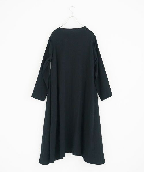 Mochi / home&miles.モチ / ホーム＆マイルズ.cotton linen one piece [black]