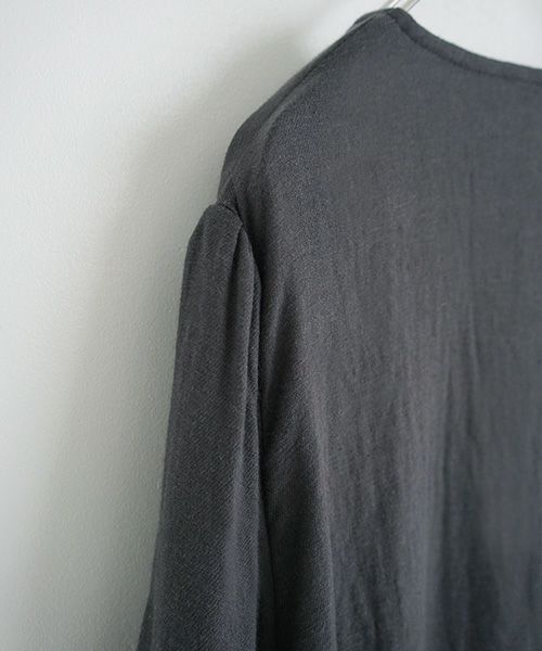 Mochi / home&miles.モチ / ホーム＆マイルズ.cotton linen one piece [charcoal grey]