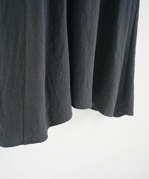 Mochi / home&miles.モチ / ホーム＆マイルズ.cotton linen one piece [charcoal grey]