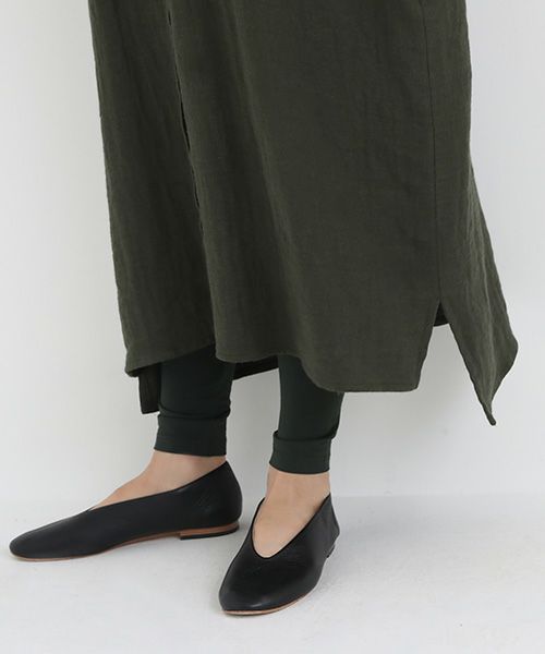 Mochi / home&miles.モチ / ホーム＆マイルズ.cotton linen long shirt [khaki]