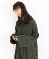 Mochi / home&miles.モチ / ホーム＆マイルズ.cotton linen long shirt [khaki]