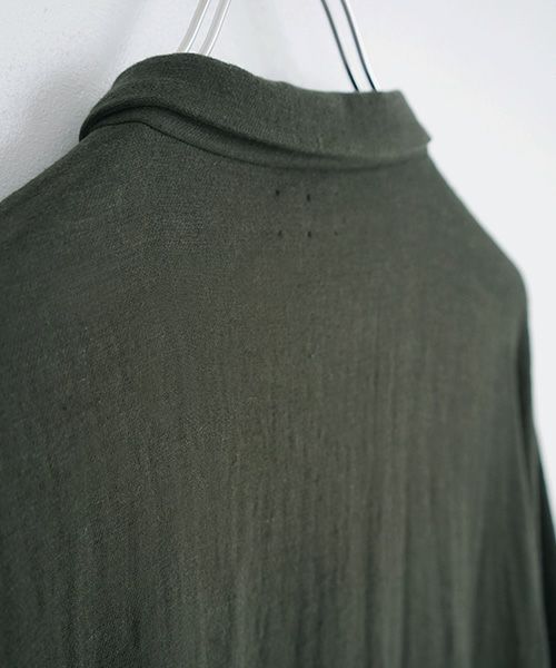 Mochi / home&miles.モチ / ホーム＆マイルズ.cotton linen long shirt [khaki]