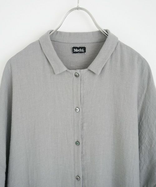 Mochi / home&miles.モチ / ホーム＆マイルズ.cotton linen long shirt [grey]