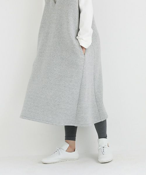 Mochi / home&miles.モチ / ホーム＆マイルズ.v-neck one piece [top grey merange]