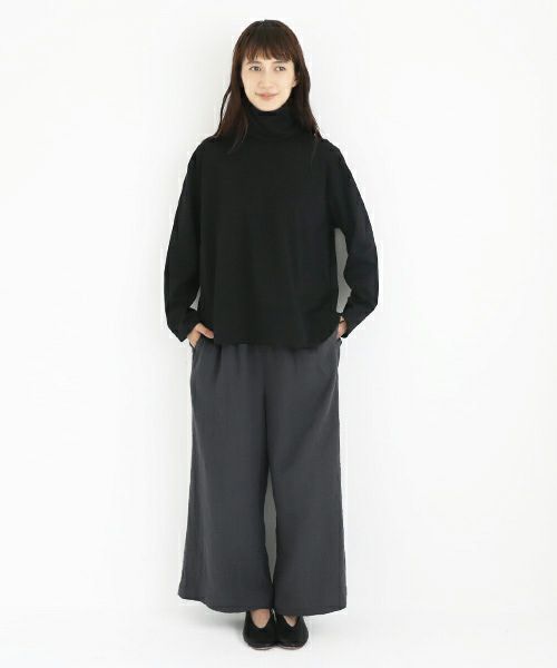 Mochi / home&miles.モチ / ホーム＆マイルズ.wide pants [dark grey・]