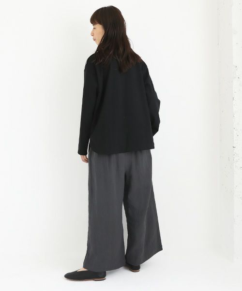 Mochi / home&miles.モチ / ホーム＆マイルズ.wide pants [dark grey・]
