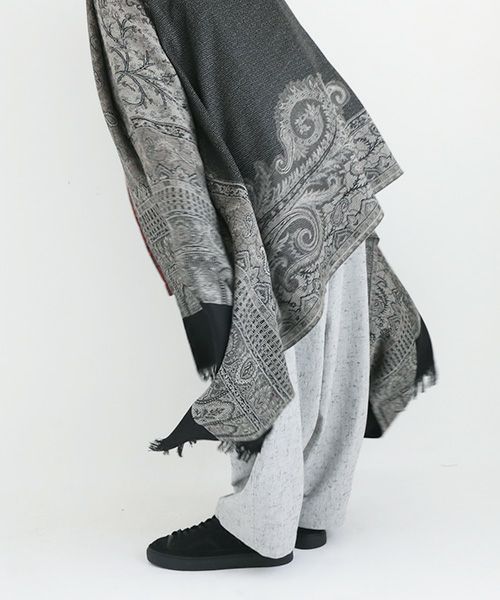 YANTOR ヤントル.Tibetan Paisley Jacquard Wool Store[Y204ST01/GRAY]:i