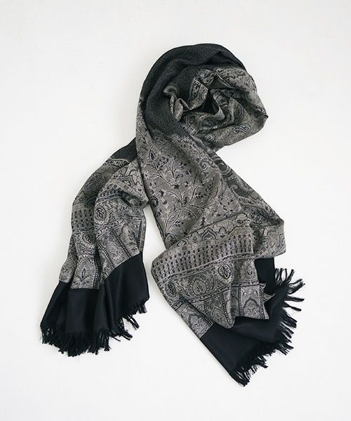 YANTOR ヤントル.Tibetan Paisley Jacquard Wool Store[Y204ST01/GRAY]:i