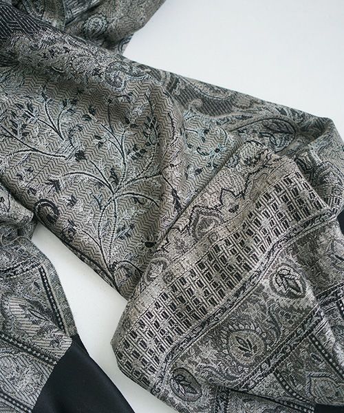 YANTOR ヤントル.Tibetan Paisley Jacquard Wool Store[Y204ST01/GRAY]:i