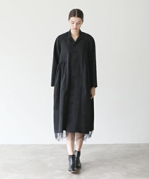 Mochi モチ coat dress[mochi-d-01 /black]