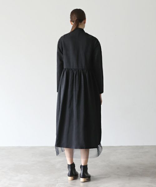 Mochi モチ coat dress[mochi-d-01 /black]