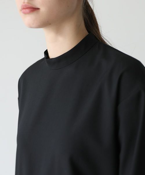Mochi / DRESSING .organdy pleated dress [black]