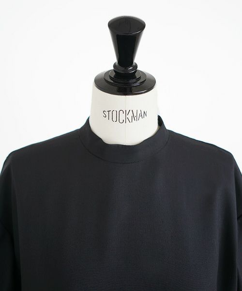 Mochi / DRESSING .organdy pleated dress [black]