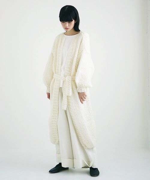 Maiami/マイアミ.Mohair Coat.[MMO 21290/B・Creme]