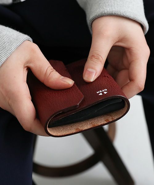 macromauro マクロマウロ.WORDING WALLET [BURGUNDY]_