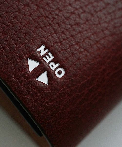 macromauro マクロマウロ.WORDING WALLET [BURGUNDY]_