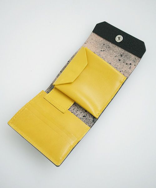 macromauro マクロマウロ.WORDING WALLET [BLACK]_