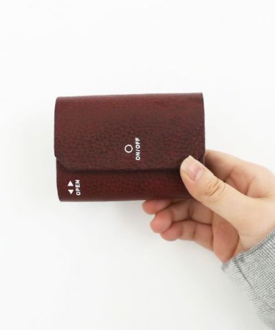 macromauro マクロマウロ.WORDING WALLET MINI [BURGUNDY]_