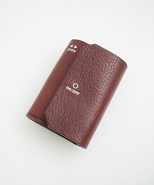macromauro マクロマウロ.WORDING WALLET MINI [BURGUNDY]_