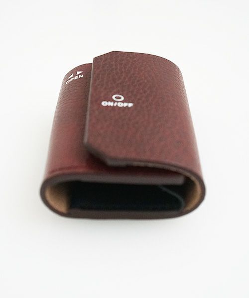 macromauro マクロマウロ.WORDING WALLET MINI [BURGUNDY]_