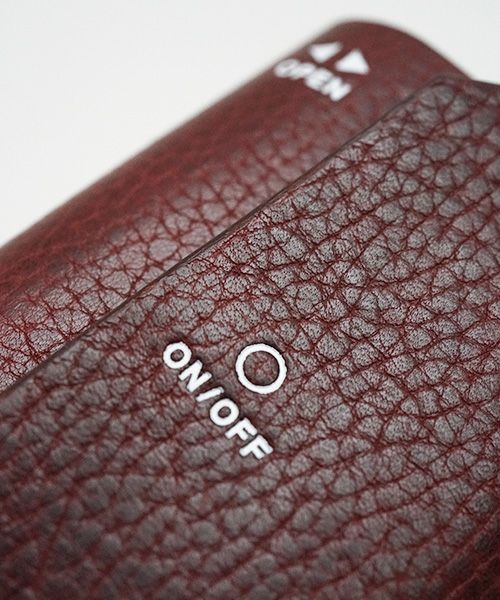 macromauro マクロマウロ.WORDING WALLET MINI [BURGUNDY]_