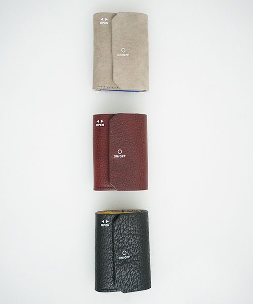 macromauro マクロマウロ.WORDING WALLET MINI [BURGUNDY]_