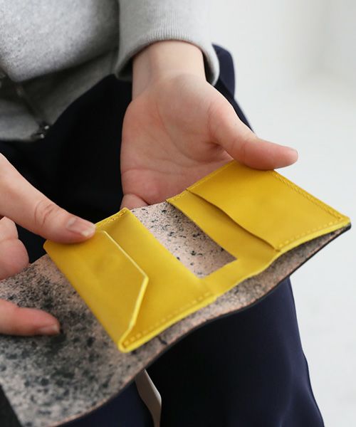 macromauro マクロマウロ.WORDING WALLET MINI [BLACK]_