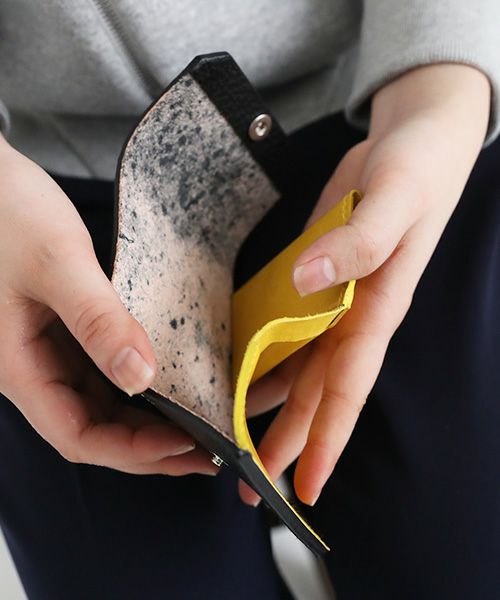 macromauro マクロマウロ.WORDING WALLET MINI [BLACK]_