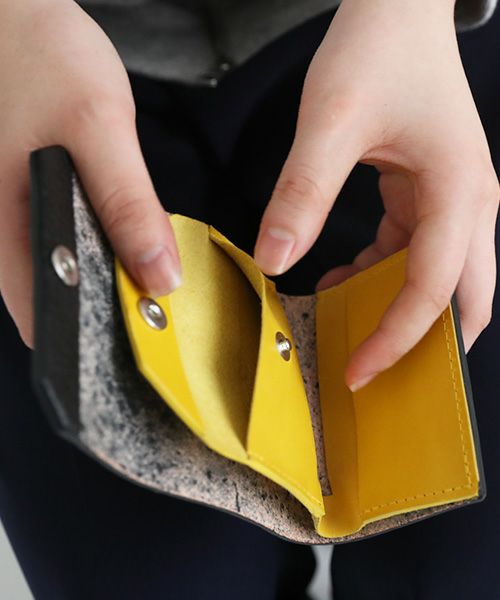 macromauro マクロマウロ.WORDING WALLET MINI [BLACK]_