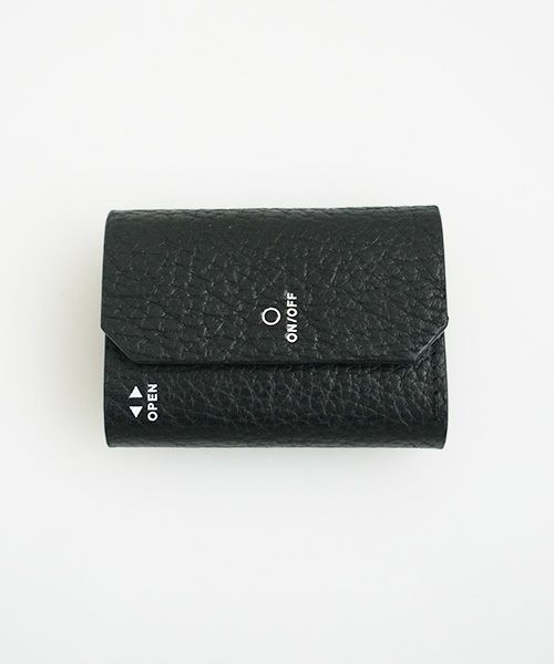 macromauro マクロマウロ.WORDING WALLET MINI [BLACK]_