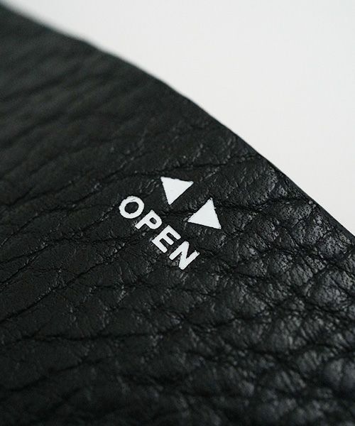 macromauro マクロマウロ.WORDING WALLET MINI [BLACK]_