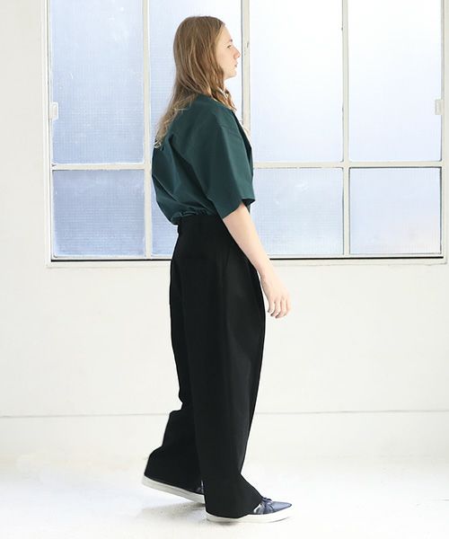STUDIONICHOLSON スタジオニコルソン.VOLUME PLEAT PANTS[SNM-351/BLACK]