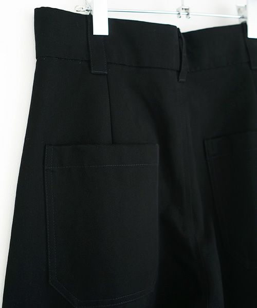 STUDIONICHOLSON スタジオニコルソン.VOLUME PLEAT PANTS[SNM-351/BLACK]