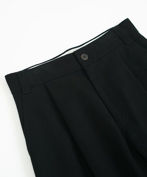 STUDIONICHOLSON スタジオニコルソン.VOLUME PLEAT PANTS[SNM-351/BLACK]