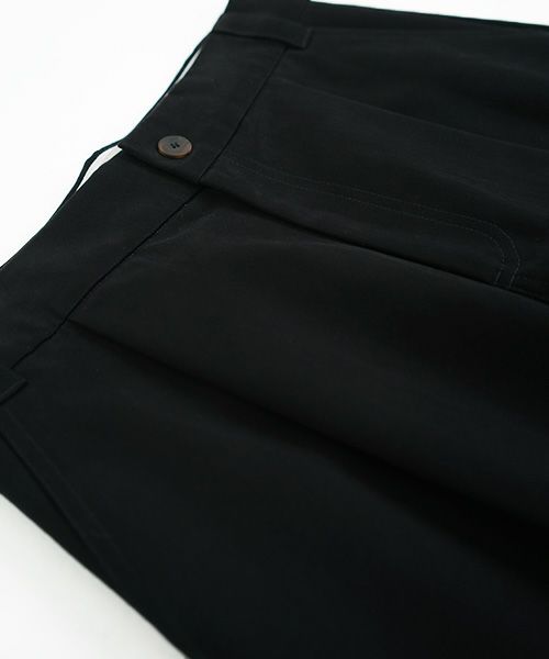 STUDIONICHOLSON スタジオニコルソン.VOLUME PLEAT PANTS[SNM-351/BLACK]