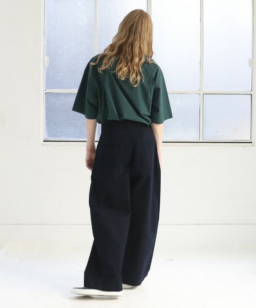 STUDIONICHOLSON スタジオニコルソン.VOLUME PLEAT PANTS[SNM-351/DARK NAVY]