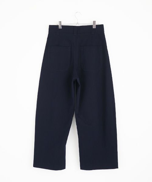 STUDIONICHOLSON スタジオニコルソン.VOLUME PLEAT PANTS[SNM-351/DARK NAVY]