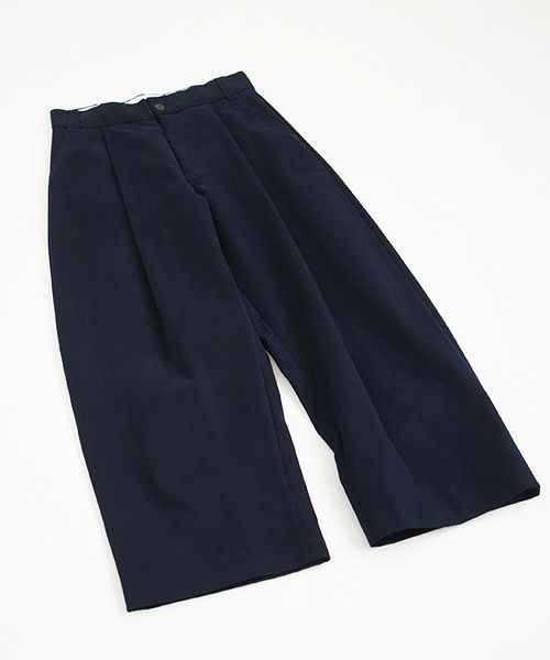 STUDIONICHOLSON スタジオニコルソン.VOLUME PLEAT PANTS[SNM-351/DARK NAVY]