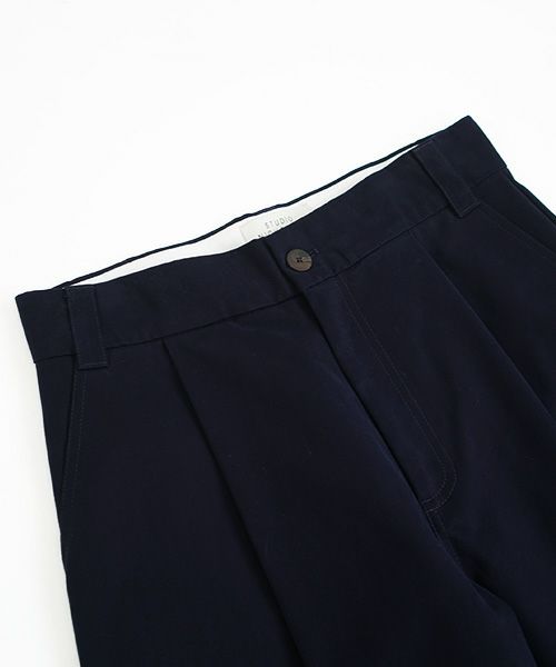 STUDIONICHOLSON スタジオニコルソン.VOLUME PLEAT PANTS[SNM-351/DARK NAVY]