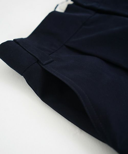 STUDIONICHOLSON スタジオニコルソン.VOLUME PLEAT PANTS[SNM-351/DARK NAVY]