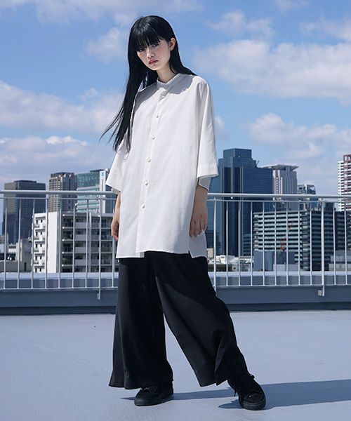 VUy.ヴウワイ.standcolor shirt vuy-s12-s02[WHITE]